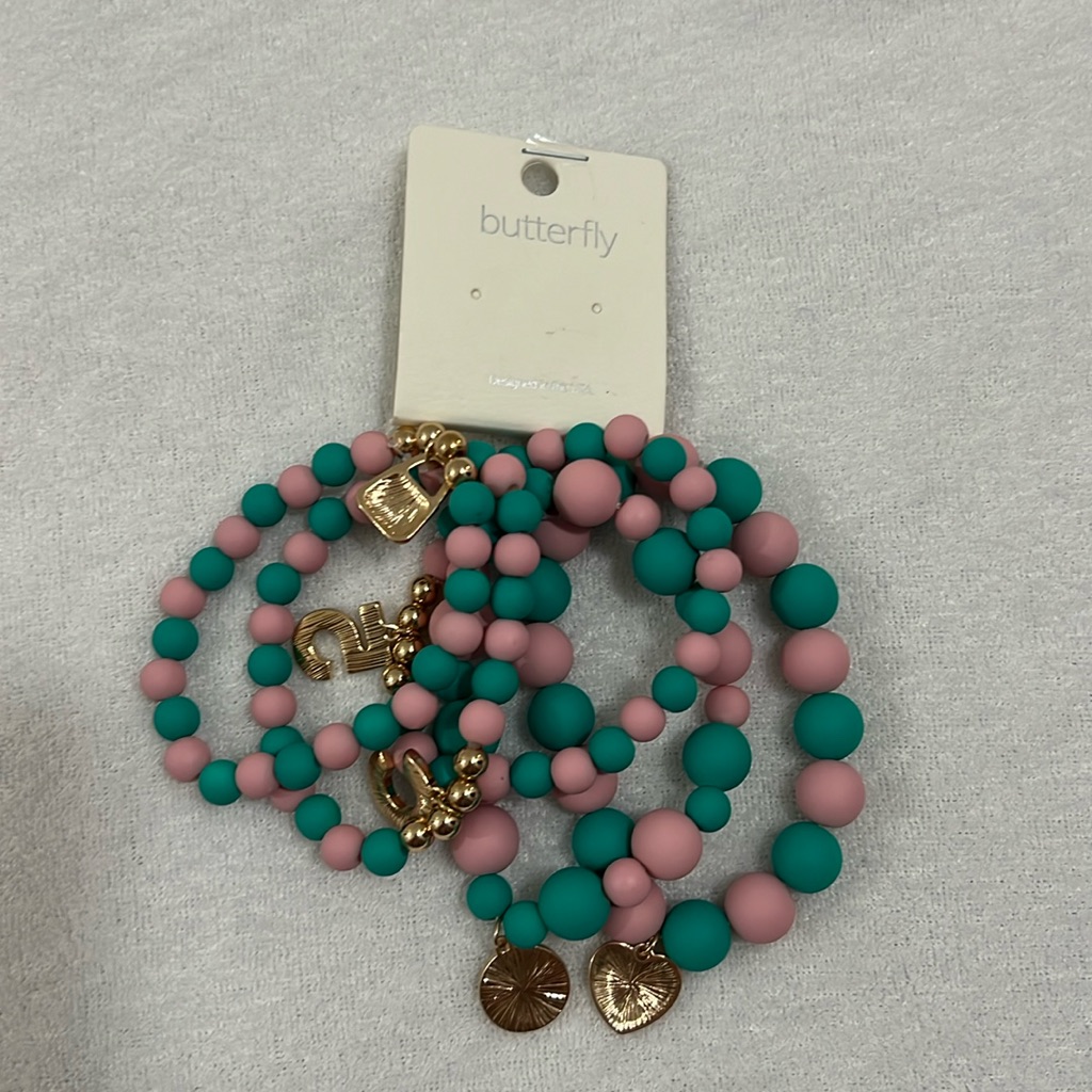 Stack Of 5 Beaded Bracelets